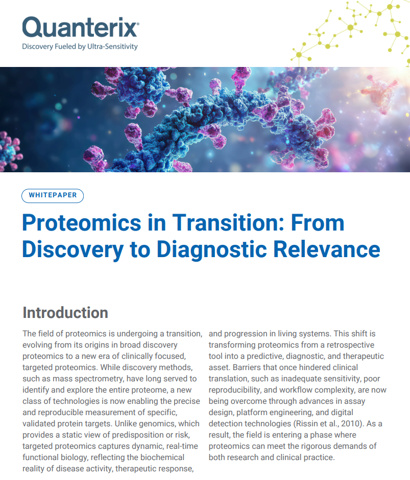 Quanterix Proteomics in Transition