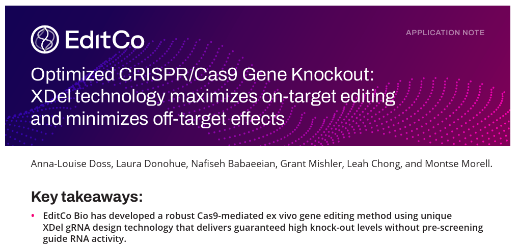 Optimized CRISPR/Cas9 Gene Knockout PDF - Decode Science